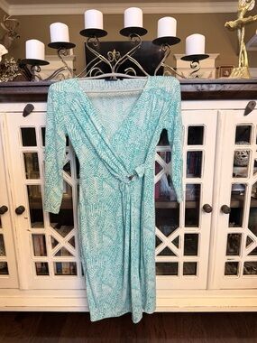 Wrap-Style Women's Dress in Mint Green